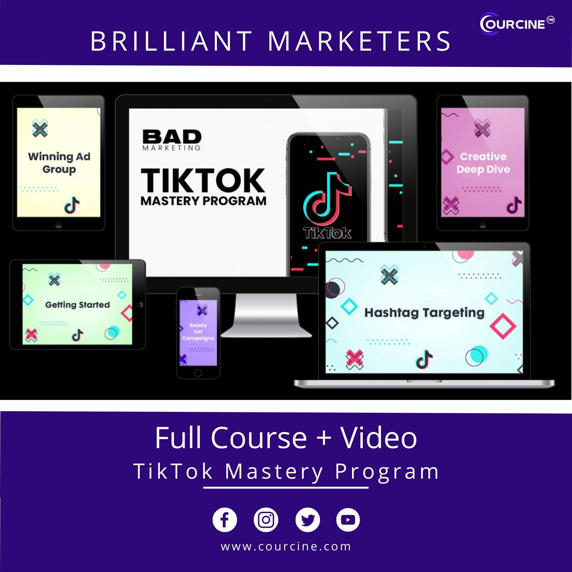 Brilliant Marketers – TikTok Mastery Program【2024】{FULL COURSE + VIDEO} – ALL COURSES Lifetime Updates