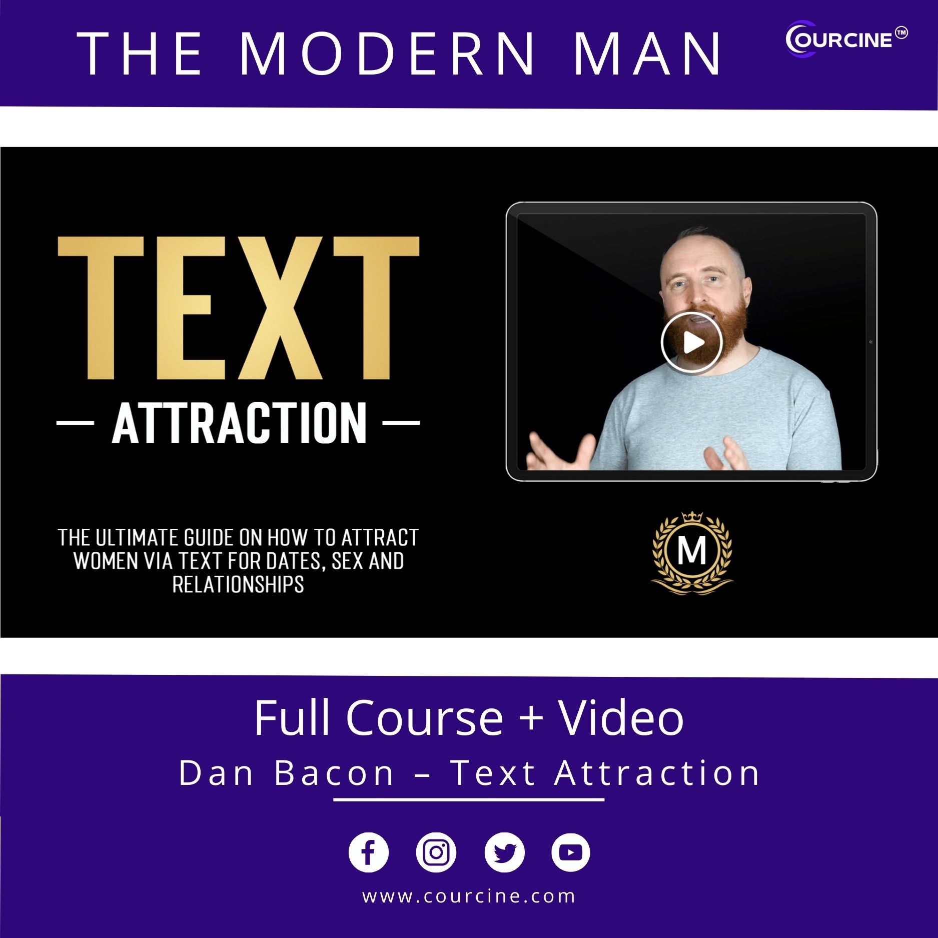 The Modern Man – Dan Bacon – Text Attraction Online Course  Drive link