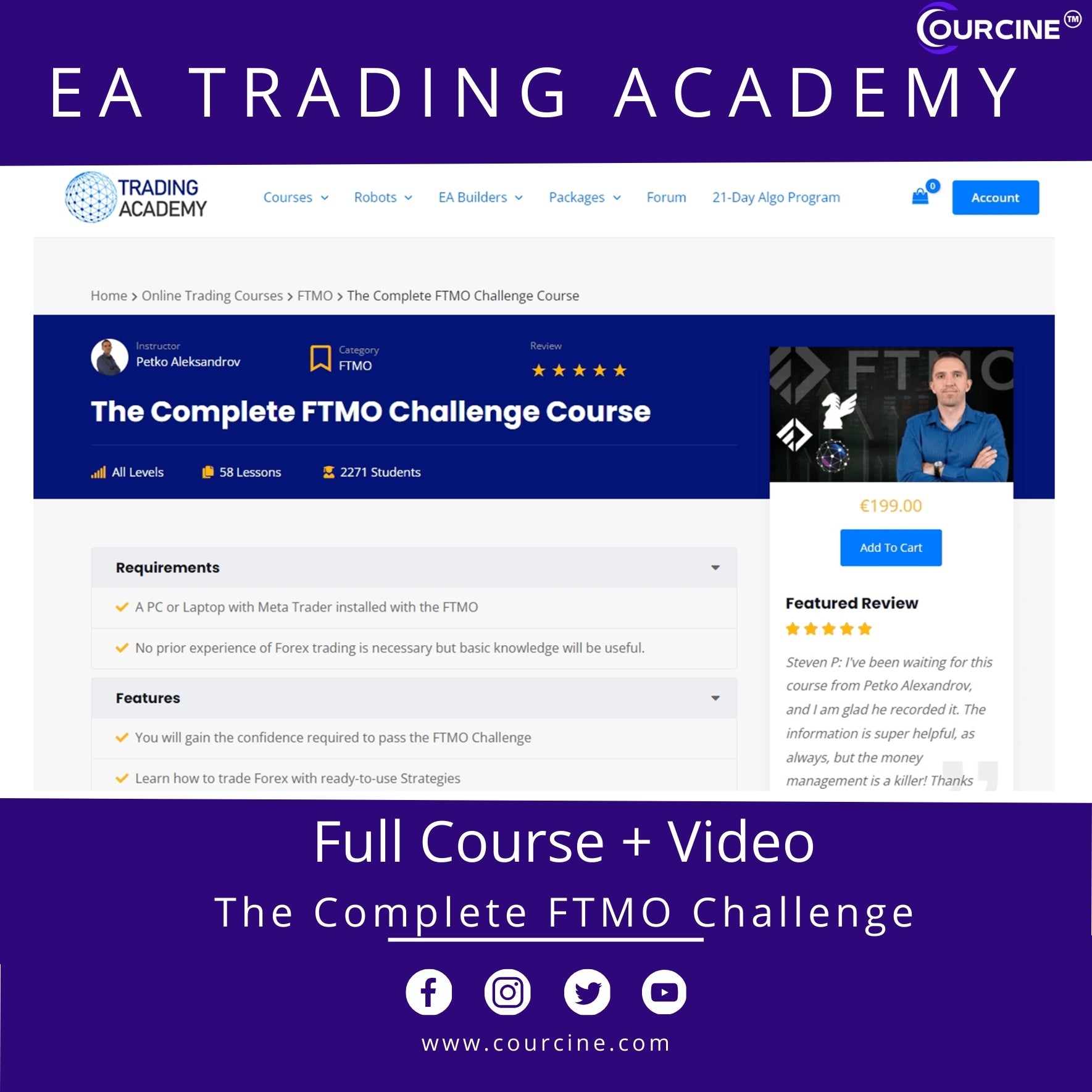 EA Trading Academy – The Complete FTMO Challenge【2023】{FULL COURSE + VIDEO} – ALL COURSES Lifetime Updates - Courcine