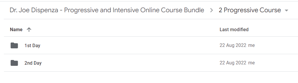 Joe Dispenza – Progressive and Intensive Online Course Bundle Drive link - Courcine